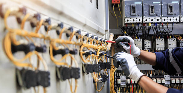 Professional Electrician technician working in Coppell, TX